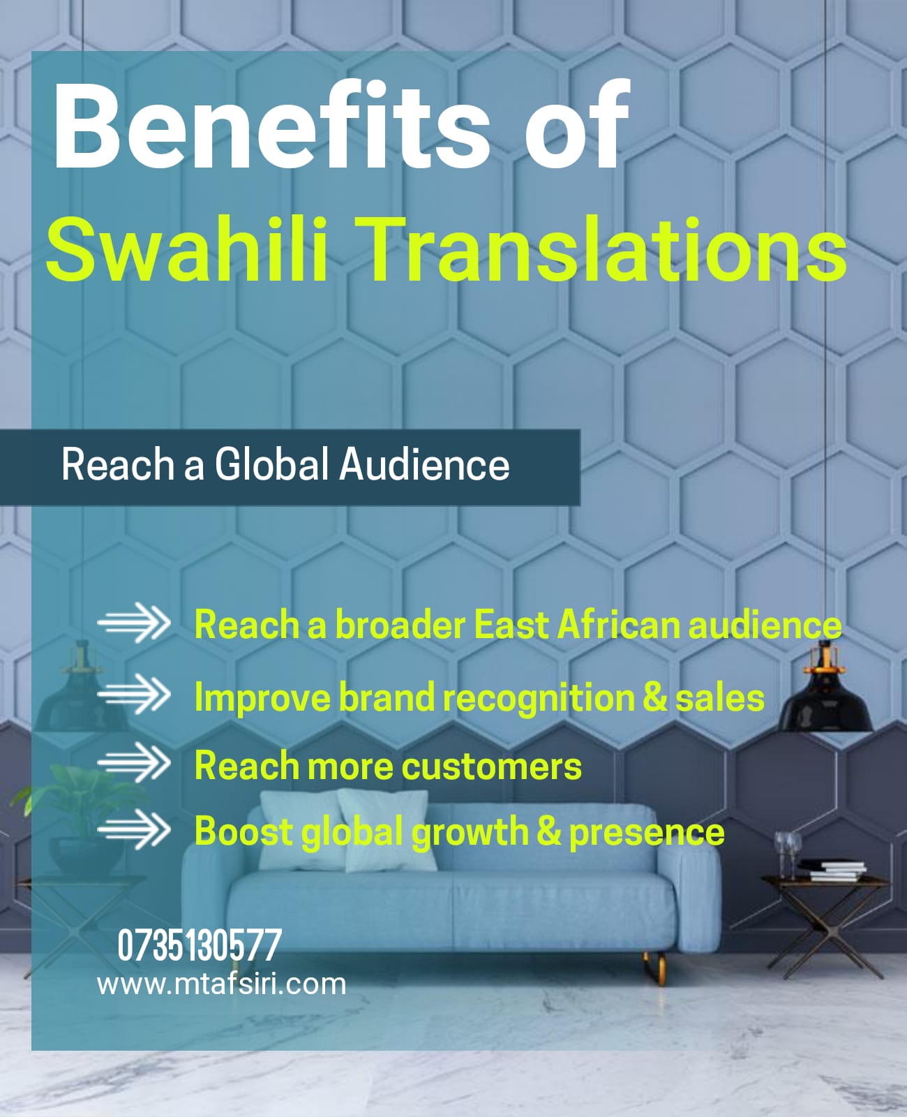 translation of presentation in swahili